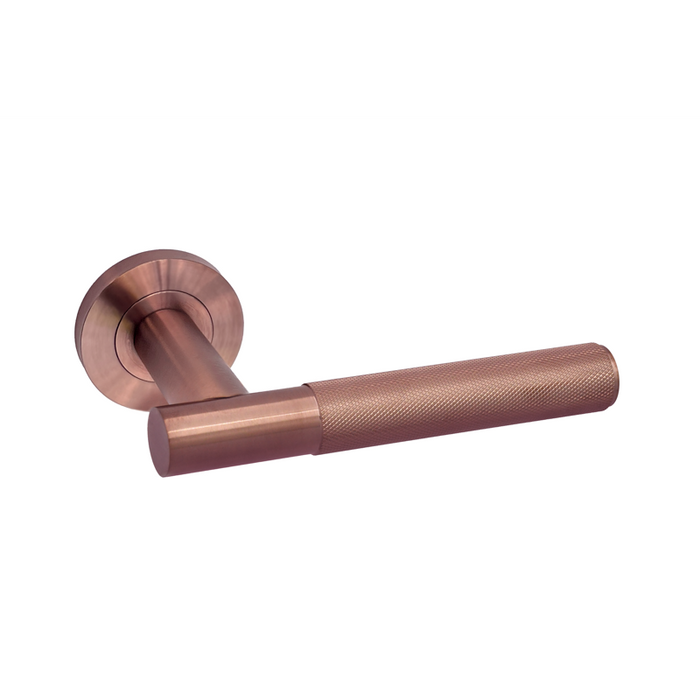 IRONMONGERY LUGANO SATIN COPPER TONE PRIVACY HANDLE PACK