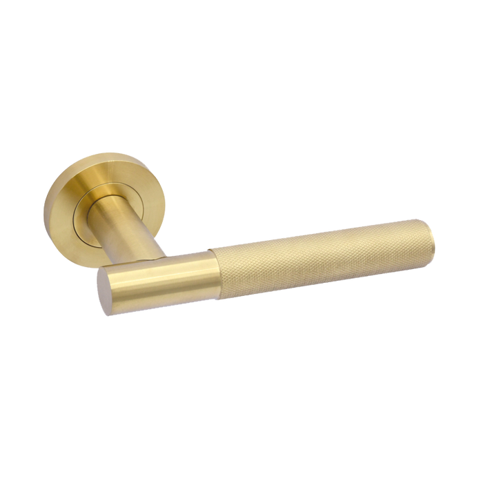IRONMONGERY LUGANO SATIN GOLD TONE PRIVACY HANDLE PACK