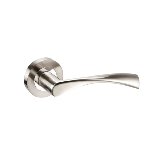 IRONMONGERY LUPUS SATIN CHROME TONE PRIVACY HANDLE HARDWARE PACK