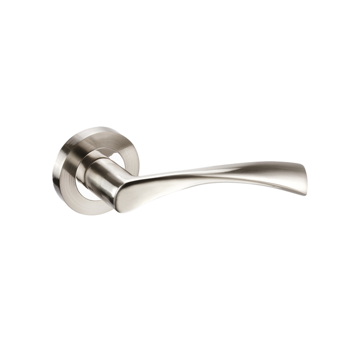 IRONMONGERY LUPUS SATIN CHROME TONE PRIVACY HANDLE HARDWARE PACK