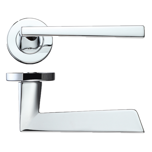 IRONMONGERY LYRA POLISHED CHROME TONE PRIVACY HANDLE HARDWARE PACK