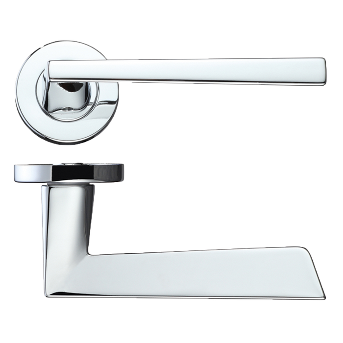 IRONMONGERY LYRA POLISHED CHROME TONE PRIVACY HANDLE HARDWARE PACK