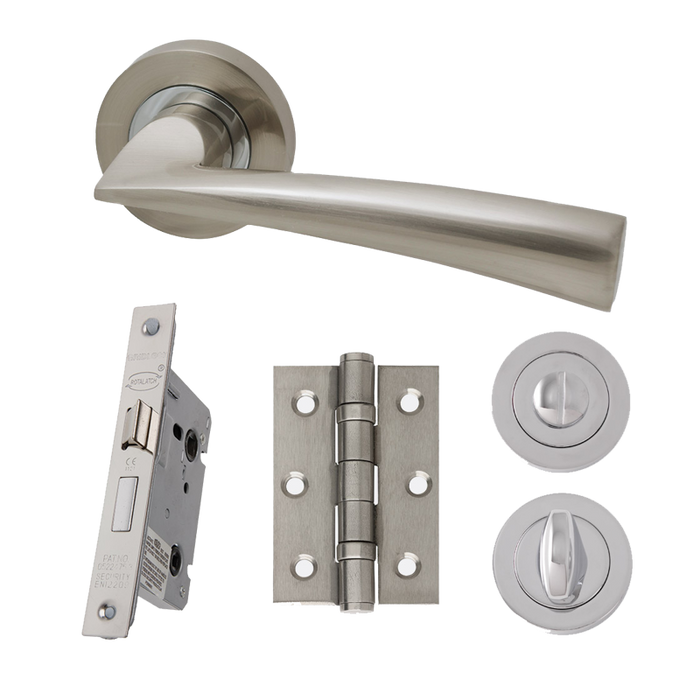IRONMONGERY MARS PRIVACY HANDLE HARDWARE PACK