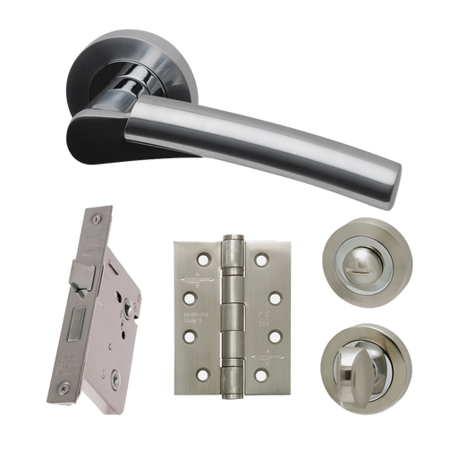 IRONMONGERY NEPTUNE PRIVACY HANDLE HARDWARE PACK