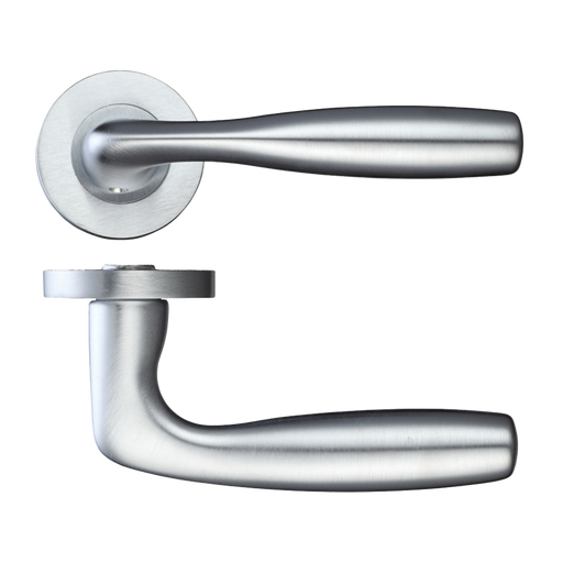 IRONMONGERY NORMA SATIN CHROME TONE HANDLE HARDWARE PACK