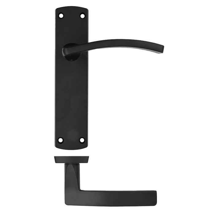 IRONMONGERY OXFORD MATT BLACK PRIVACY HANDLE PACK