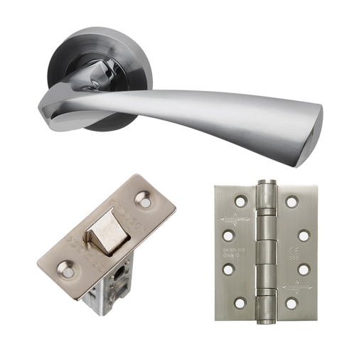 IRONMONGERY PLUTO HANDLE HARDWARE PACK