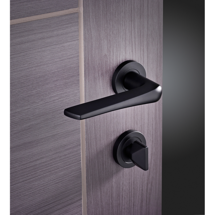 IRONMONGERY TURIN MATT BLACK PRIVACY HANDLE PACK