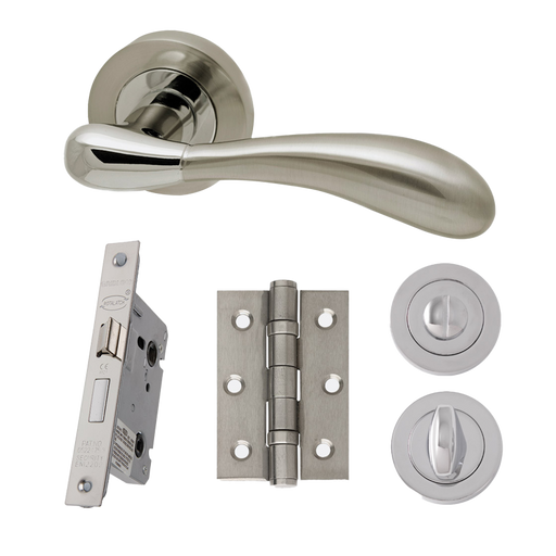 IRONMONGERY VENUS PRIVACY HANDLE HARDWARE PACK
