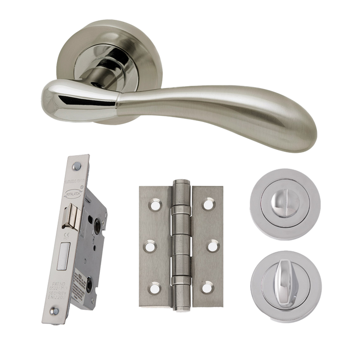 IRONMONGERY VENUS PRIVACY HANDLE HARDWARE PACK