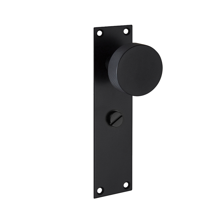 IRONMONGERY ZERMATT MATT BLACK HANDLE HARDWARE PRIVACY PACK