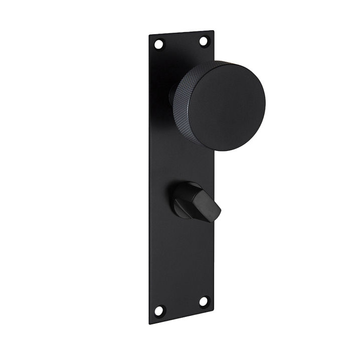 IRONMONGERY ZERMATT MATT BLACK HANDLE HARDWARE PRIVACY PACK