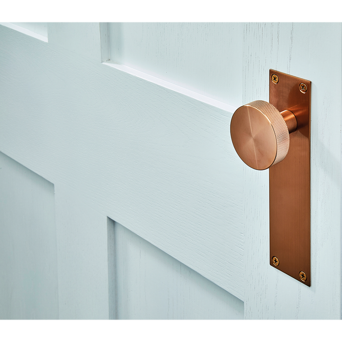 IRONMONGERY ZERMATT SATIN COPPER TONE HANDLE HARDWARE PACK