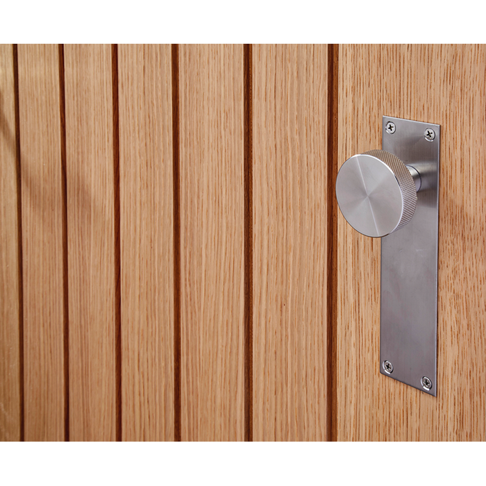 IRONMONGERY ZERMATT SATIN STAINLESS STEEL TONE HANDLE HARDWARE PACK