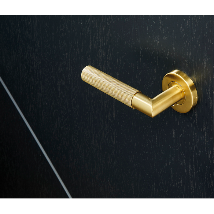 IRONMONGERY ZURICH SATIN GOLD TONE HANDLE HARDWARE PRIVACY PACK