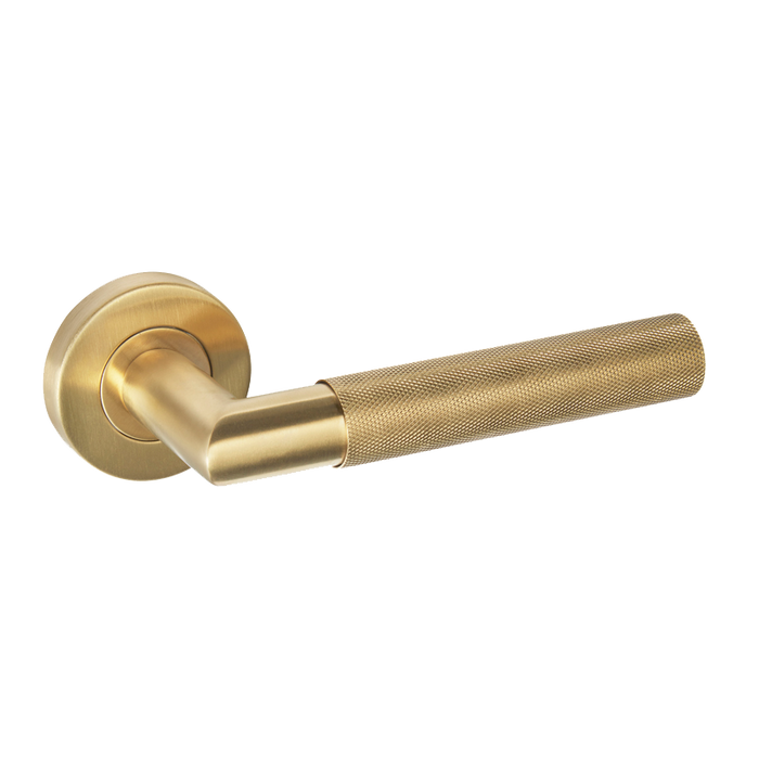 IRONMONGERY ZURICH SATIN GOLD TONE HANDLE HARDWARE PRIVACY PACK
