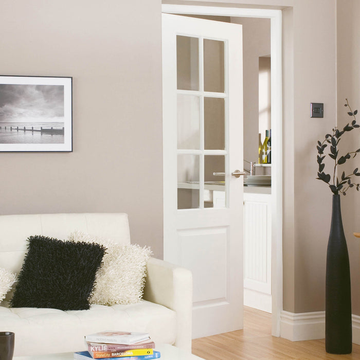JB Kind Faro White Glazed Internal Door