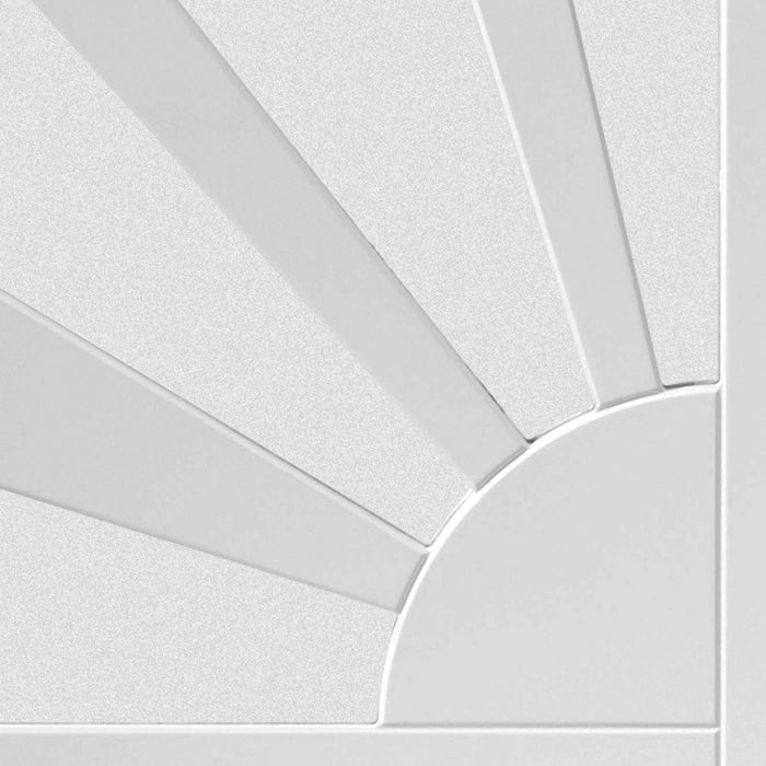 JB Kind Aurora Etched Glazed White Internal Door