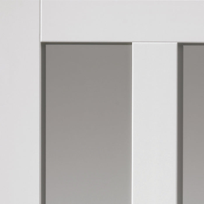 JB Kind Rushmore White Clear Glazed Internal Door