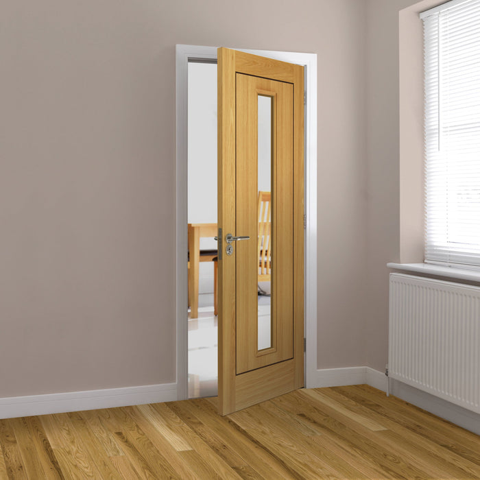 JB Kind Spencer Oak Glazed Internal Door