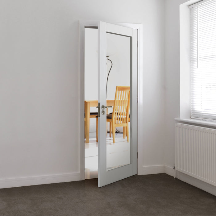 JB Kind Tobago White Glazed Internal Door