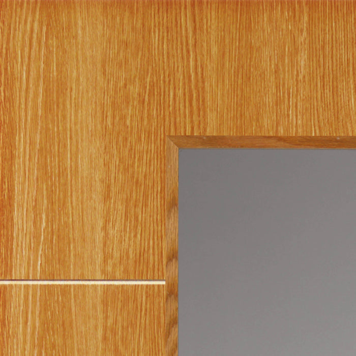 JB Kind Louvre Oak Painted Internal Door