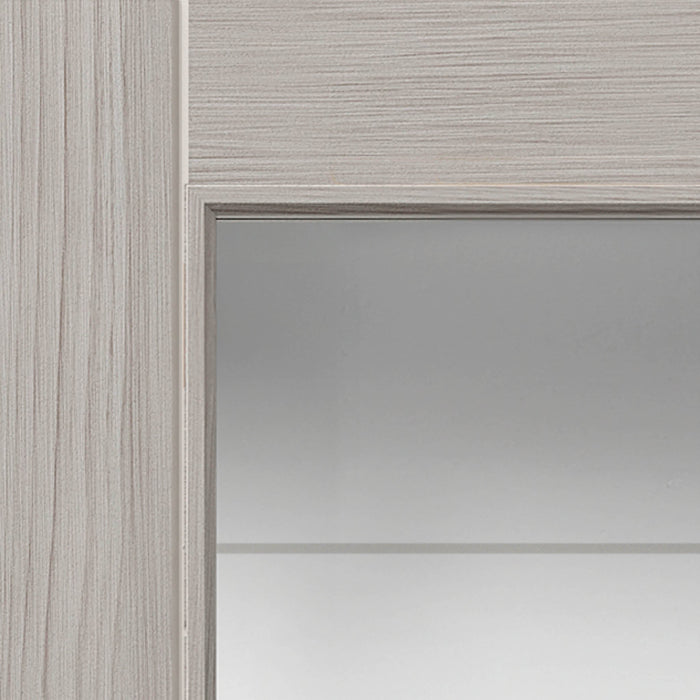 JB Kind Tigris Light Grey Full Glazed Laminate Internal Door