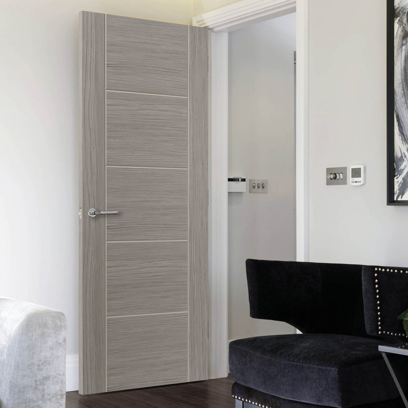 JB Kind Tigris Light Grey Laminate Internal Fire Door