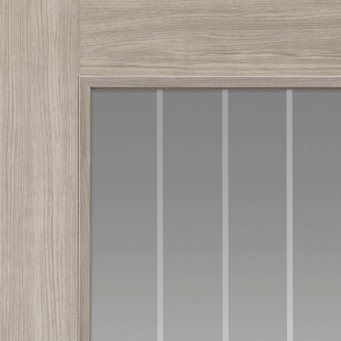 JB Kind Colorado Grey Glazed Laminate Internal Door