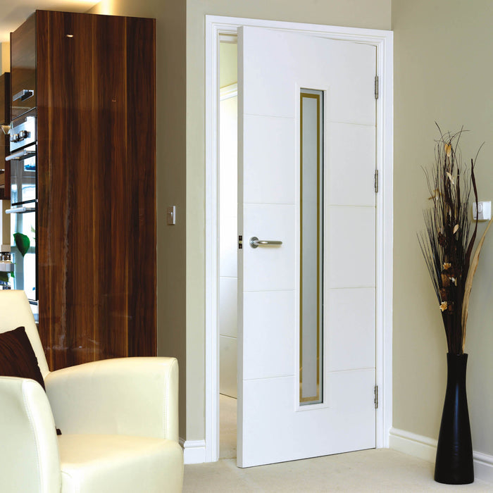 JB Kind Dominion White Glazed Internal Door