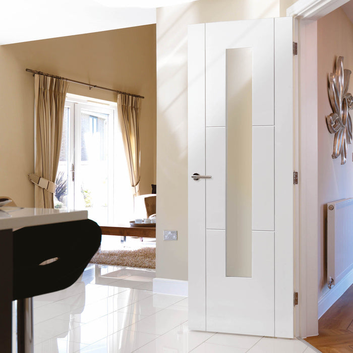 JB Kind Mistral White Glazed Internal Door