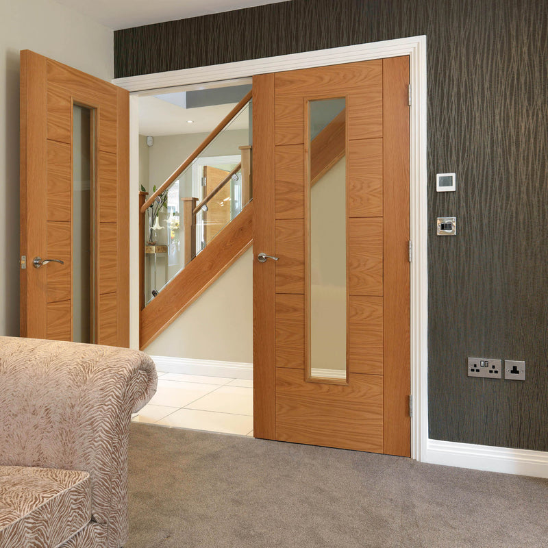 JB Kind Emral Oak Glazed Internal Fire Door