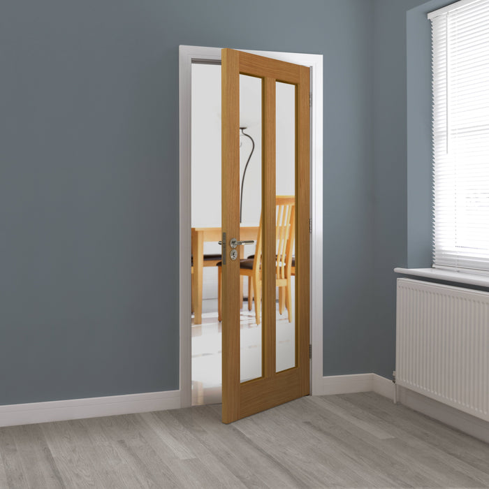JB Kind Matterhorn Oak Glazed Internal Door