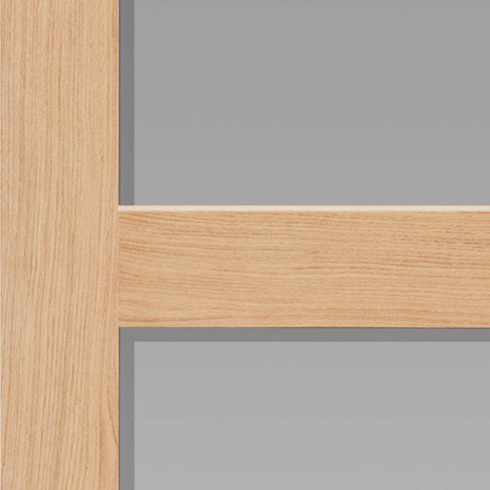 JB Kind Nevis Oak Glazed Internal Door