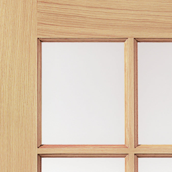 JB Kind Thames Oak 6 Light Internal Door - Unfinished