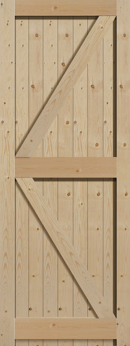 JB Kind Framed, Ledged and Braced Boarded Door
