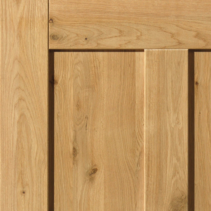 JB Kind Rustic Oak 4 Panel Internal Door