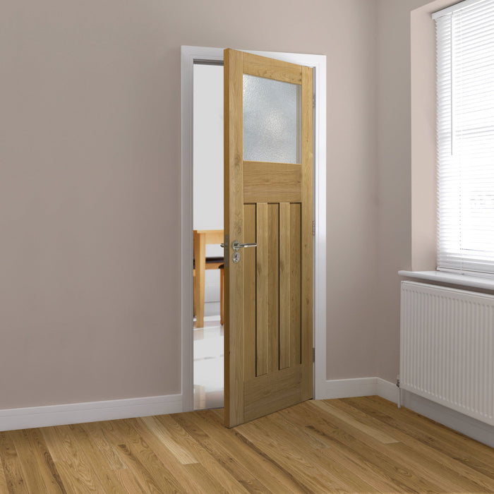 JB Kind Rustic Oak DX Glazed Internal Door