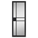 JB Kind CITY BLACK CLEAR GLASS INTERNAL DOOR P/F GLAZED 35 X 1981 X 610