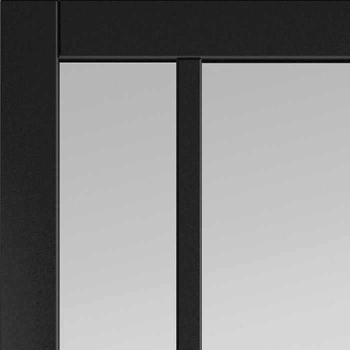 JB Kind City Black Clear Glass Internal Door