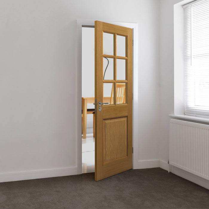 JB Kind Arden Oak Glazed Internal Door