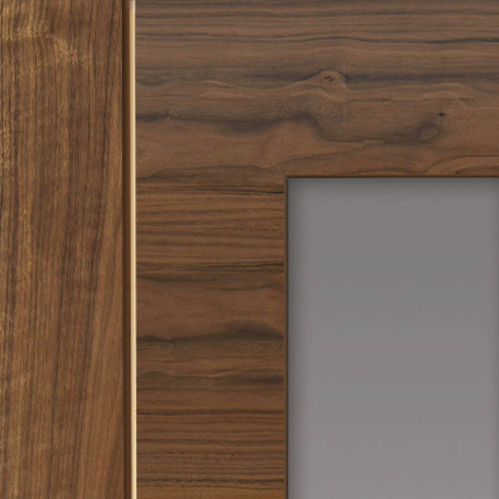 JB Kind Mistral Walnut Glazed Internal Door