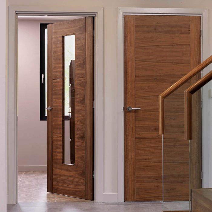 JB Kind Mistral Walnut Glazed Internal Door