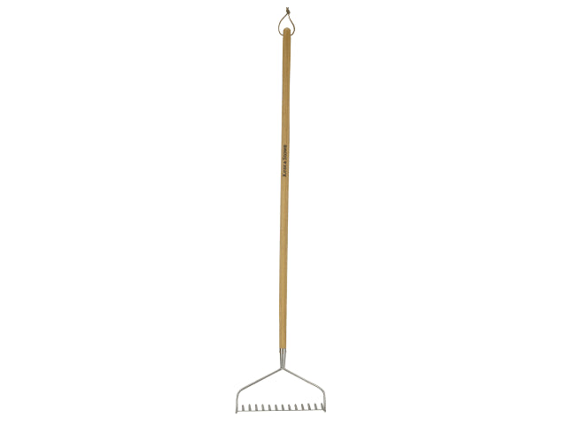 Stainless Steel Long Handled Soil Rake, FSC®