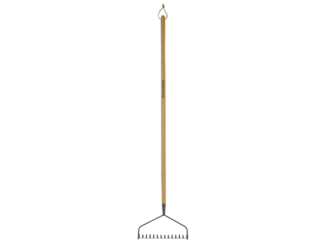 Carbon Steel Long Handled Soil Rake, FSC®