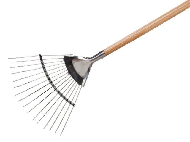 Stainless Steel Garden Life Lawn Rake, FSC®