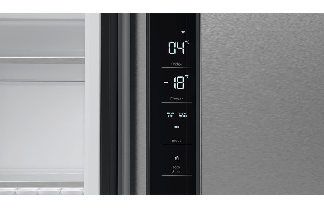 Bosch Series 4 KFN96APEAG F/S NoFrost 4 Door Fridge Freezer - Metallic Silver