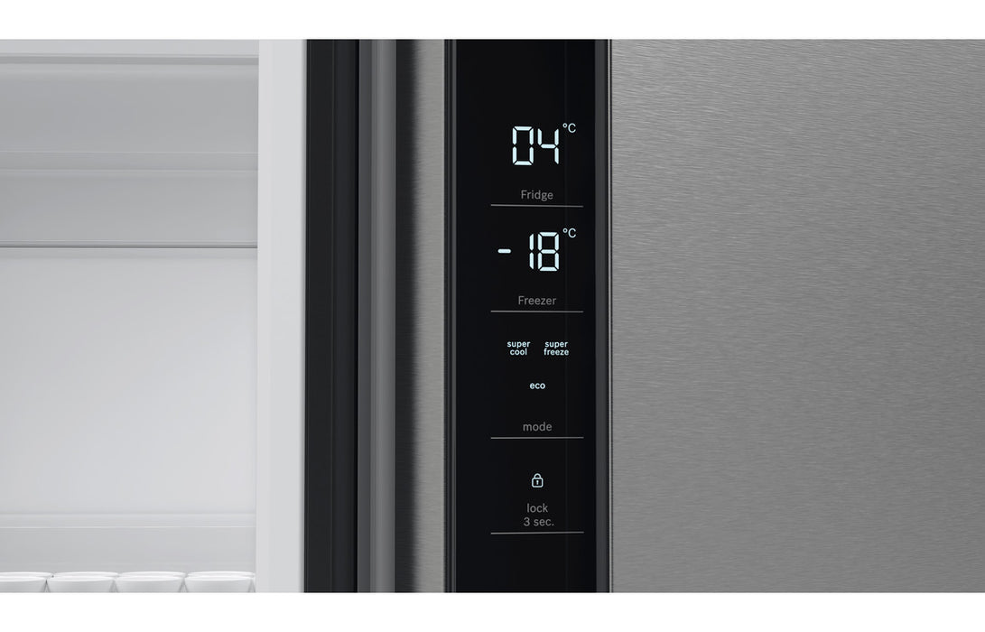 Bosch Series 4 KFN96VPEAG F/S NoFrost 4 Door Fridge Freezer - Metallic Silver
