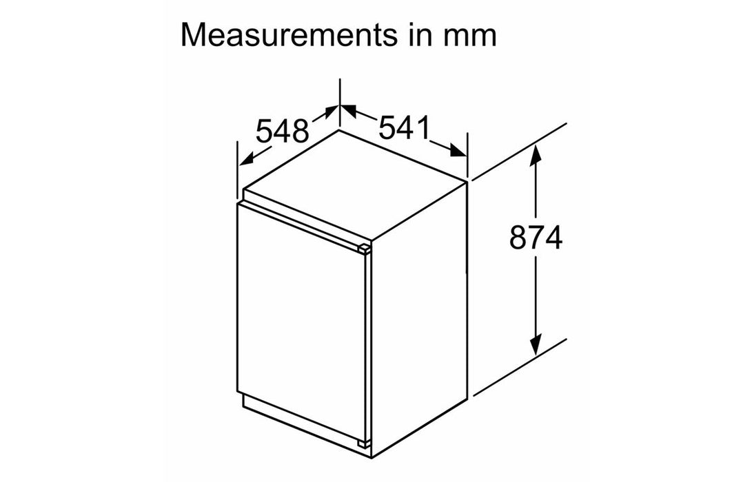 Neff N30 KI1211SE0 B/I Larder Fridge