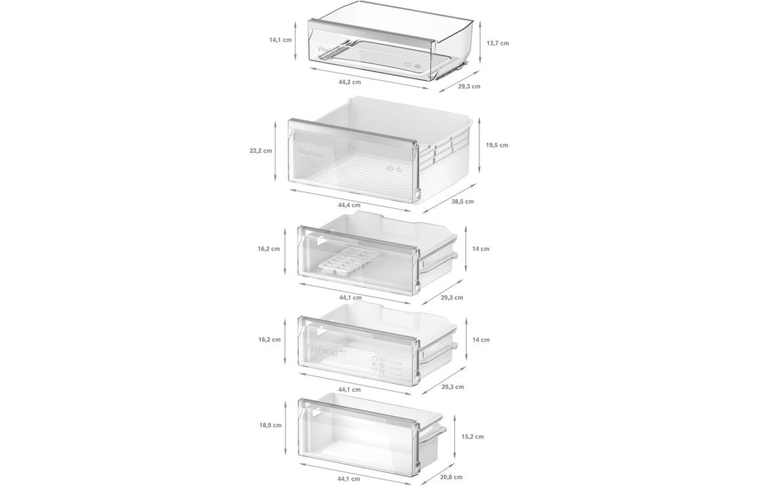Bosch Series 4 KIN96VFD0 B/I NoFrost 60/40 Fridge Freezer